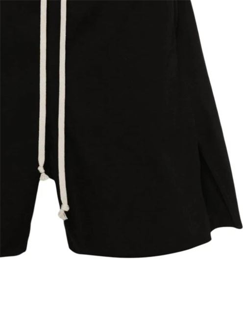 Black organic cotton shorts Rick Owens | RU01D3397BA09